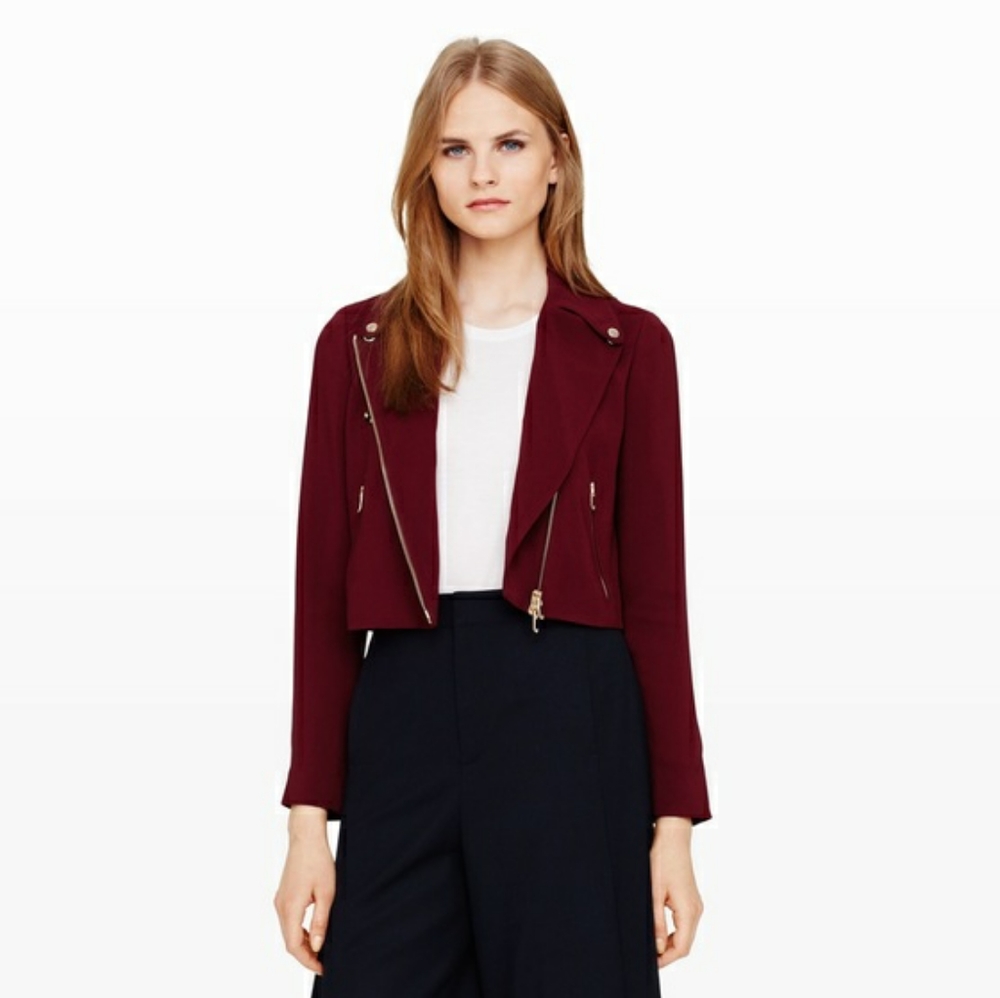 CLUB MONACO Flowy Moto Jacket